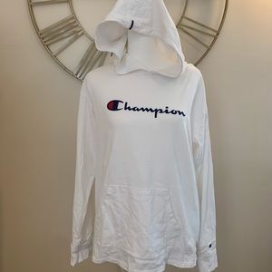 💭White Champion Hoodie💭